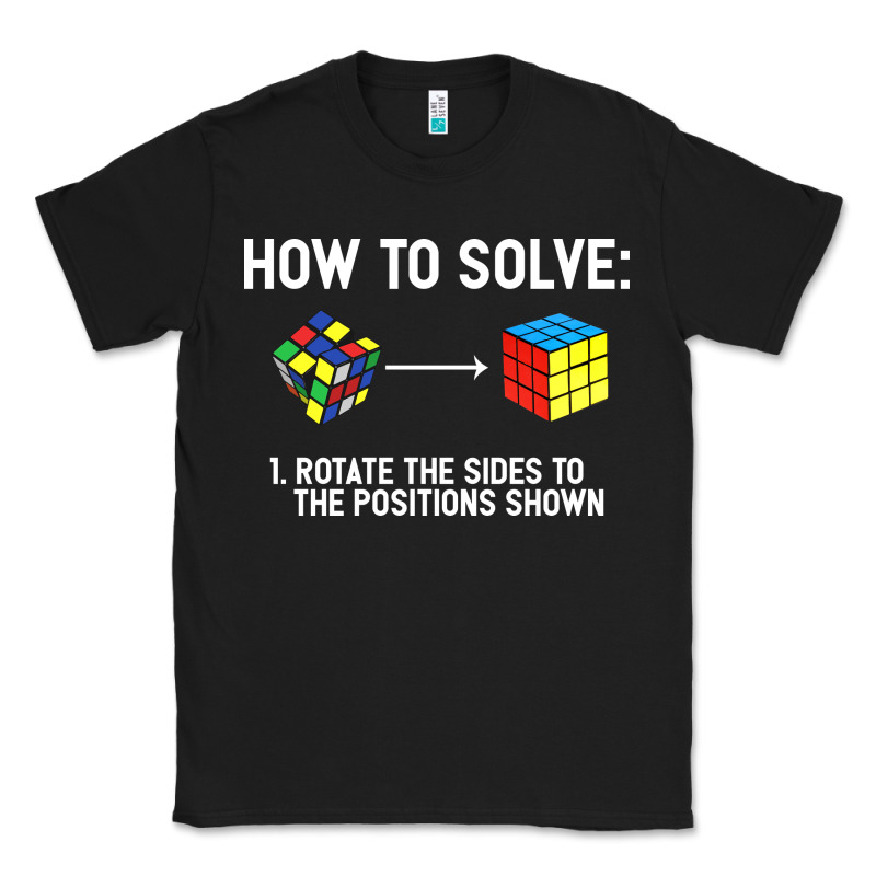 Youth Rubiks Cube Rotate The Sides To The Position Shown Cube Classic Tee by DesigneFamous | Teevron