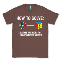 Chestnut youth rubiks cube rotate the sides to the position shown cube Classic Tee - DesigneFamous