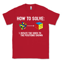 Red youth rubiks cube rotate the sides to the position shown cube Classic Tee - DesigneFamous