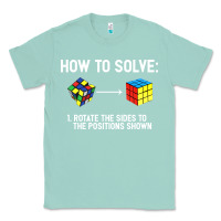 Seafoam youth rubiks cube rotate the sides to the position shown cube Classic Tee - DesigneFamous