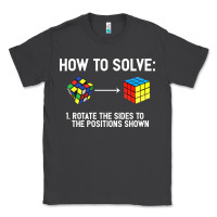 Smoke youth rubiks cube rotate the sides to the position shown cube Classic Tee - DesigneFamous