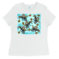 White spinosaurus Ladies Tee - Artiststas