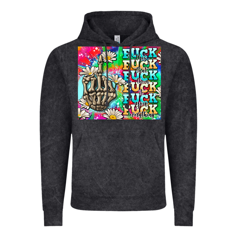 Fuck Everything Skeletons Vintage Hoodie by AdoDesignShop | Teevron