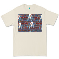 Bone Bull Skull Pattern Premium Tee - CowhideDigitalArt