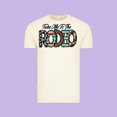 Take Me To The Rodeo Vintage Tee Designed By Cowhidedigitalart