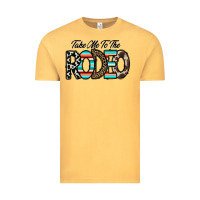 Vintage Mustard take me to the rodeo Vintage Tee - CowhideDigitalArt