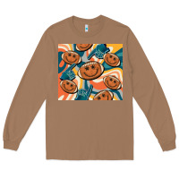 Toasted Coconut football smiley face Long Sleeve Tee - BarkalooDesign
