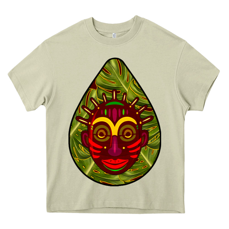 African Masks Teardrop  7 Heavy Core Tee by BundleAndBundleShop | Teevron