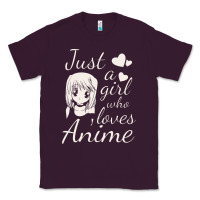 Plum just a girl who loves anime Classic Tee - DesigneFamous