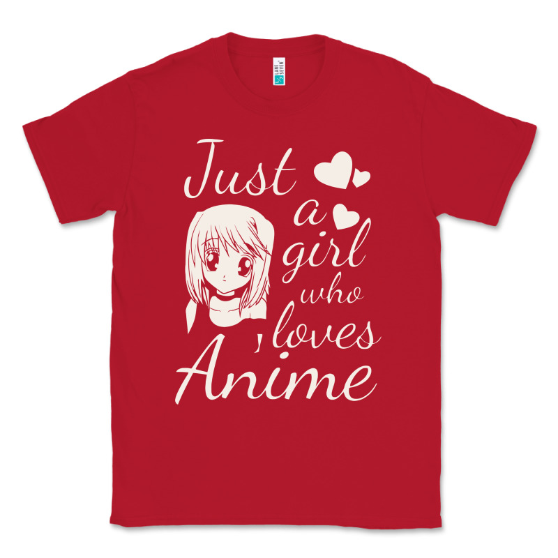 Just A Girl Who Loves Anime Classic Tee by DesigneFamous | Teevron