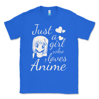 True Royal just a girl who loves anime Classic Tee - DesigneFamous