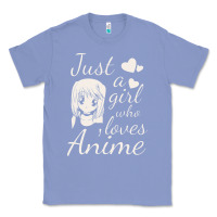 Colony Blue just a girl who loves anime Classic Tee - DesigneFamous