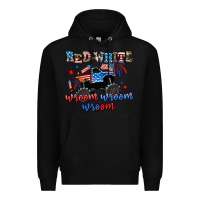 Black red white wroom wroom wroom Premium Hoodie - AdoDesignShop