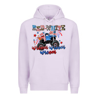 Lilac red white wroom wroom wroom Premium Hoodie - AdoDesignShop