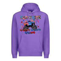 Purple red white wroom wroom wroom Premium Hoodie - AdoDesignShop