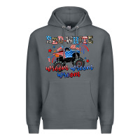 Rock red white wroom wroom wroom Premium Hoodie - AdoDesignShop