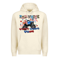Sandshell red white wroom wroom wroom Premium Hoodie - AdoDesignShop