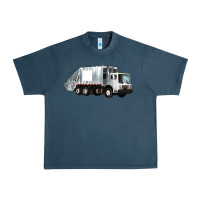 Midnight Navy garbage truck Urban Heavy Tee - Artiststas