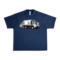 Navy garbage truck Urban Heavy Tee - Artiststas
