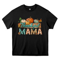 Black thankful mama Heavy Core Tee - BundleAndBundleShop