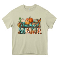 Mossy thankful mama Heavy Core Tee - BundleAndBundleShop