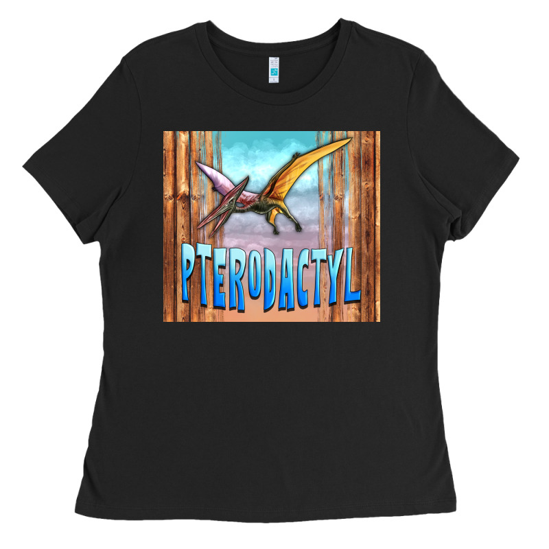 Dinosaur Pterodactyl Ladies Tee by Artiststas | Teevron