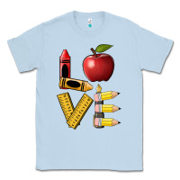 Dusty Blue love teacher Classic Tee - BarkalooDesign