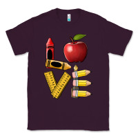 Plum love teacher Classic Tee - BarkalooDesign