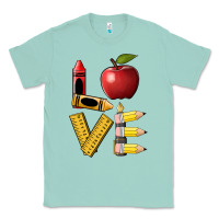 Seafoam love teacher Classic Tee - BarkalooDesign