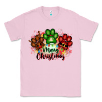 Bubblegum Pink merry christmas paws Classic Tee - FaDigitalArtStudio