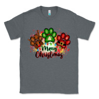 Charcoal Heather merry christmas paws Classic Tee - FaDigitalArtStudio
