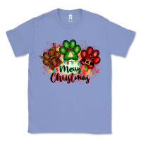 Colony Blue merry christmas paws Classic Tee - FaDigitalArtStudio