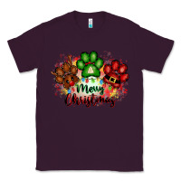 Plum merry christmas paws Classic Tee - FaDigitalArtStudio