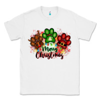 White merry christmas paws Classic Tee - FaDigitalArtStudio