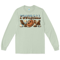 Matcha football mom football smiley face Long Sleeve Tee - BarkalooDesign