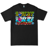 Black Rowdy Howdy Christmas Premium Tee - CowhideDigitalArt