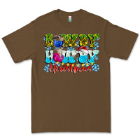 Cacao Rowdy Howdy Christmas Premium Tee - CowhideDigitalArt