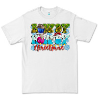 White Rowdy Howdy Christmas Premium Tee - CowhideDigitalArt