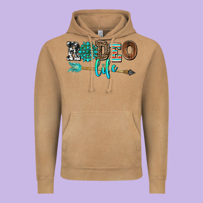 Rodeo Life With Gemstone Vintage Hoodie Designed By Adodesignshop
