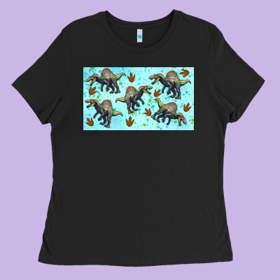 Spinosaurus Sippy Cup Ladies Tee Designed By Artiststas