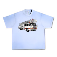 Grape Ice White Fire Truck Urban Heavy Tee - Artiststas