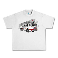 Lunar Rock White Fire Truck Urban Heavy Tee - Artiststas