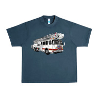 White Fire Truck Urban Heavy Tee | Teevron
