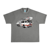 Tornado White Fire Truck Urban Heavy Tee - Artiststas