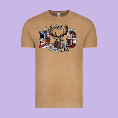 Best Dad Ever Vintage Tee Designed By Sublimationcraftshop
