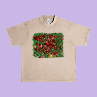 Christmas Background Urban Heavy Tee Designed By Ranaportraitstore