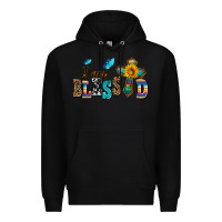 Black ı am blessed Premium Hoodie - AdoDesignShop