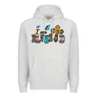 Dove Grey ı am blessed Premium Hoodie - AdoDesignShop
