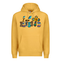 Mustard ı am blessed Premium Hoodie - AdoDesignShop