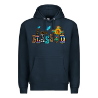 Navy ı am blessed Premium Hoodie - AdoDesignShop